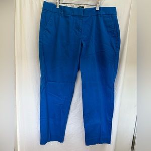 J.Crew Martie ankle trousers, cobalt blue size 12 city fit ￼